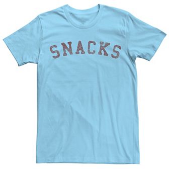 Men's Snacks Distressed Letter Tee