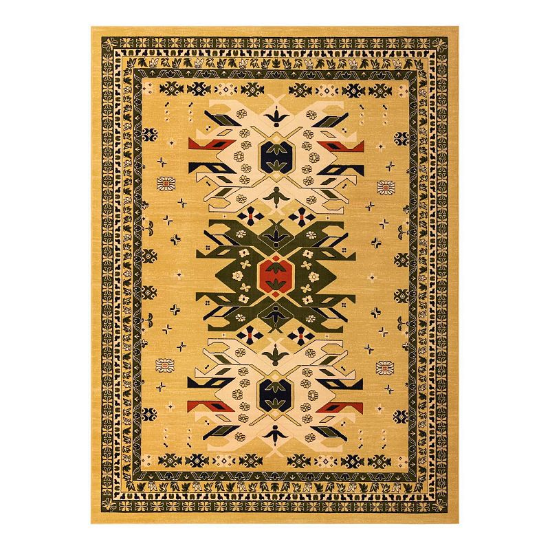 Unique Loom Oasis Taftan Rug, Yellow, 10X13 Ft