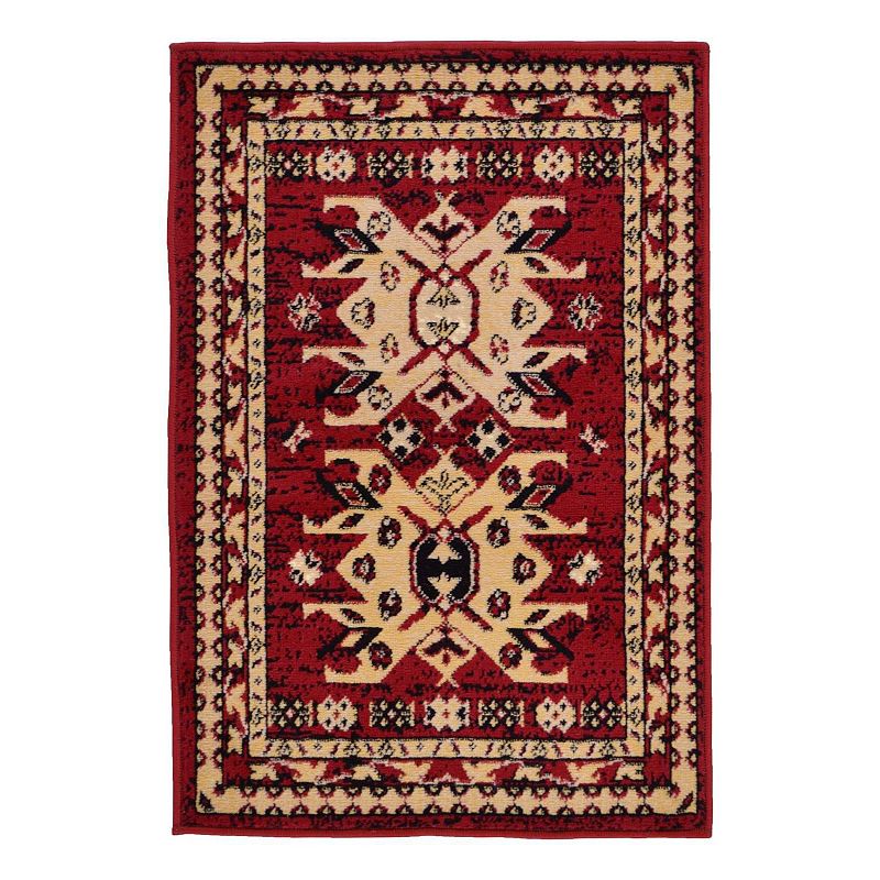 Unique Loom Oasis Taftan Rug, Red, 10X12 Ft