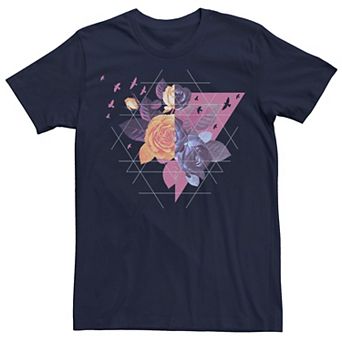 Men's Geometric Flowers Little Birds Tee