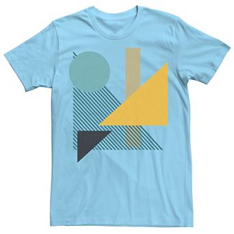 Men's Geometric Color Shapes Tee