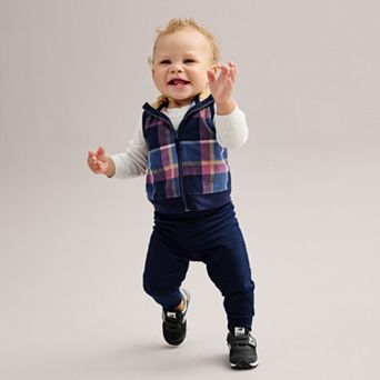 Baby Carter's 3 pc Plaid Little Vest Set
