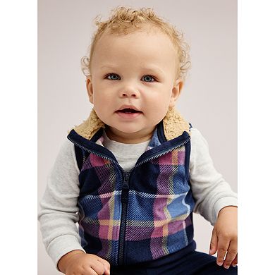Baby Carter's 3-Piece Plaid Little Vest Set