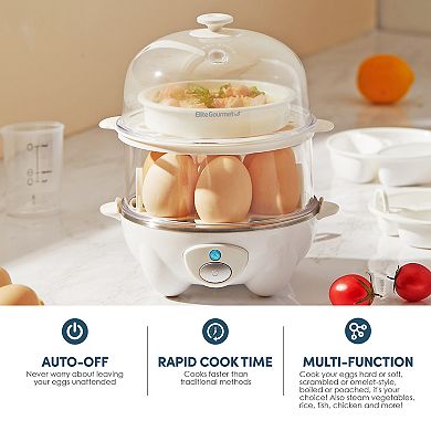 Elite Automatic 2-Tier Egg Cooker & Steamer