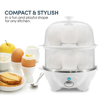Elite Automatic 2-Tier Egg Cooker & Steamer
