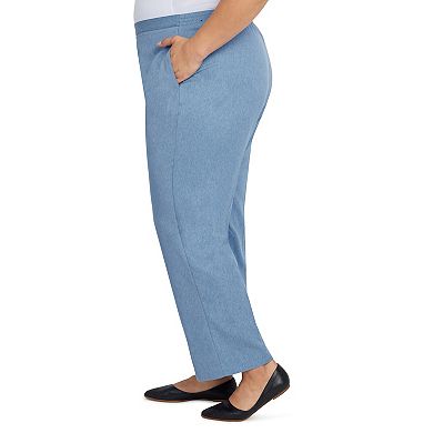 Plus Size Alfred Dunner Peace of Mind Stripe Allure Straight-Leg Pants