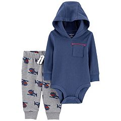 Carter's Child of Mine Baby Boy, Jumpsuit and Bodysuit Pant Set, 3-Piece,  Sizes 0/3-24M