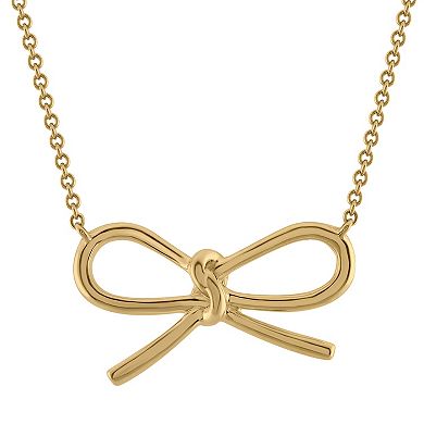 Simply Vera Vera Wang 10k Gold Fashion Bow Necklace