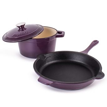 BergHOFF Neo 3 pc Cast-Iron Dutch Oven & Frypan Set