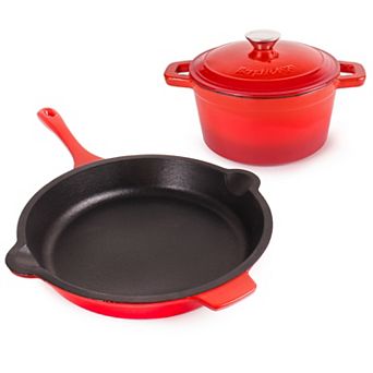 BergHOFF Neo 3 pc Cast-Iron Dutch Oven & Frypan Set