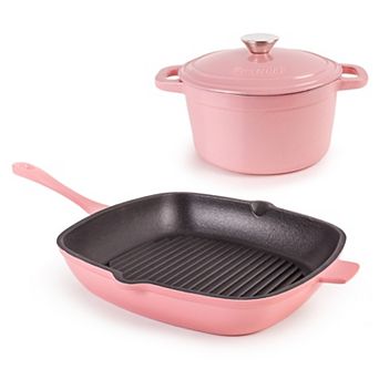 BergHOFF Neo 3 pc Cast-Iron Dutch Oven & Grill Pan Set