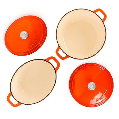 BergHOFF Neo 4-pc. 5-qt. & 8-qt. Cast-Iron Dutch Oven Set