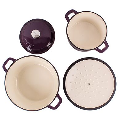 BergHOFF Neo 4-pc. 3-qt. & 7-qt. Cast-Iron Dutch Oven Set