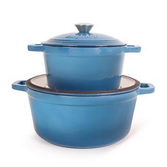 BergHOFF Neo 4 pc 3-qt & 7-qt Cast-Iron Dutch Oven Set