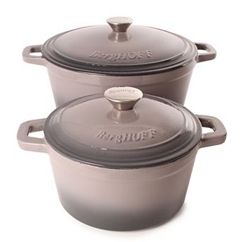 BergHOFF Neo 4 pc 3-qt & 7-qt Cast-Iron Dutch Oven Set