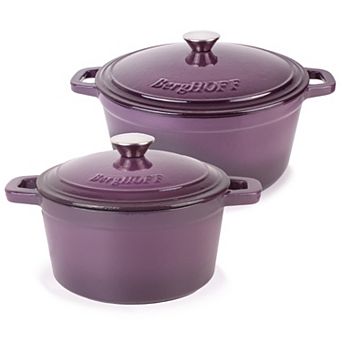 BergHOFF Neo 4 pc 3-qt & 7-qt Cast-Iron Dutch Oven Set