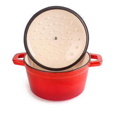 BergHOFF Neo 5-pc. Cast-Iron 3-qt. & 5-qt. Dutch Ovens & Frypan Set