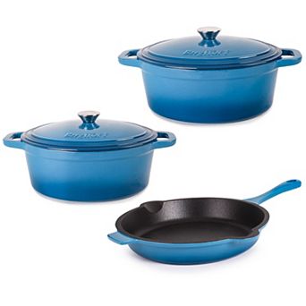 BergHOFF Neo 5 pc Cast-Iron 5-qt & 8-qt Dutch Ovens & Frypan Set