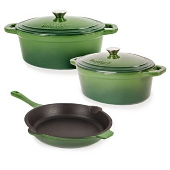 BergHOFF Neo 5 pc Cast-Iron 5-qt & 8-qt Dutch Ovens & Frypan Set