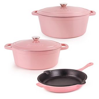 BergHOFF Neo 5 pc Cast-Iron 5-qt & 8-qt Dutch Ovens & Frypan Set