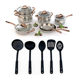 BergHOFF Ouro Gold 16 pc 18/10 Stainless Steel Cookware Set