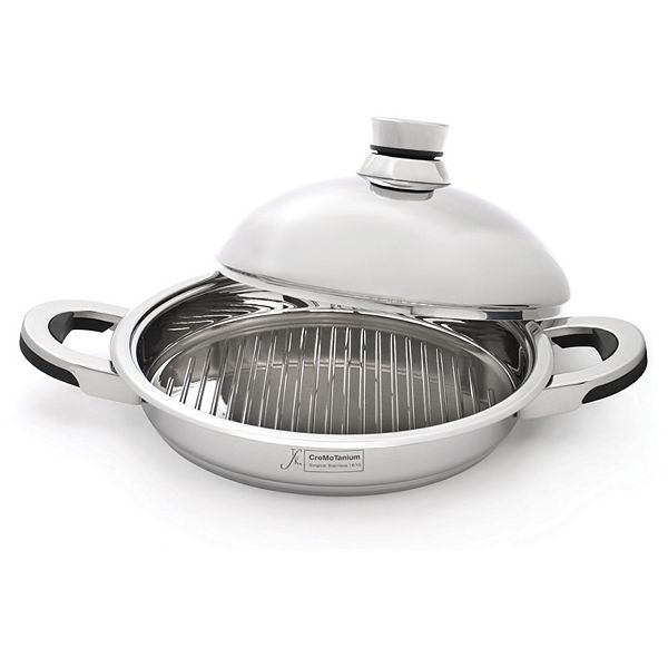BergHOFF TFK 12in. Stainless Steel Grill Pan