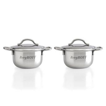 BergHOFF 4 pc 18/10 Stainless Steel Mini Pot Set