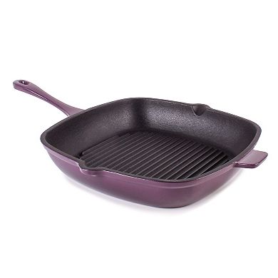 BergHOFF Neo 2-pc. Cast-Iron Frypan & Grill Pan Set