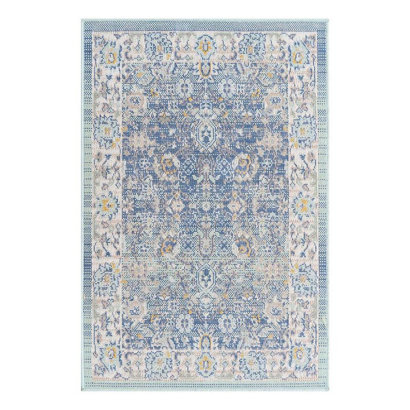 Unique Loom Bordeaux Whitney Rug, Blue, 10X14 Ft