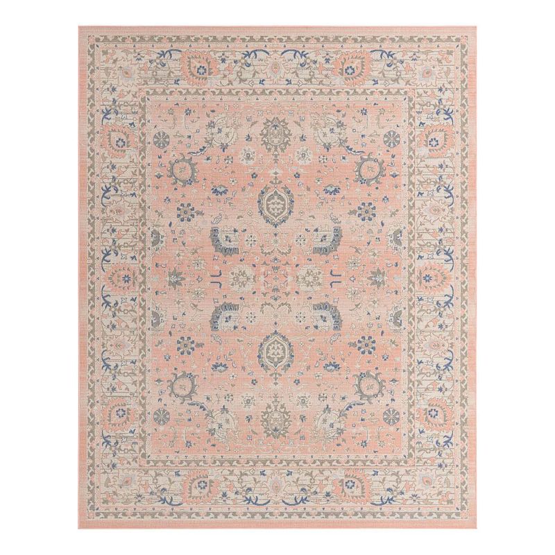 Unique Loom Bordeaux Whitney Rug, Pink, 10X14 Ft