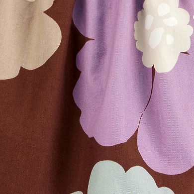 Baby Girl Carter's Floral Flutter Shoulder Twill Dress & Diaper Cover