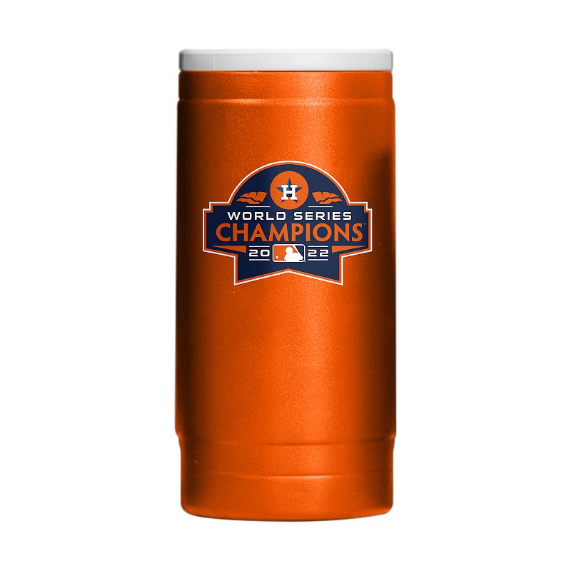 Logo Brand Houston Astros 2022 World Series Champions Powder Coated Slim Ca