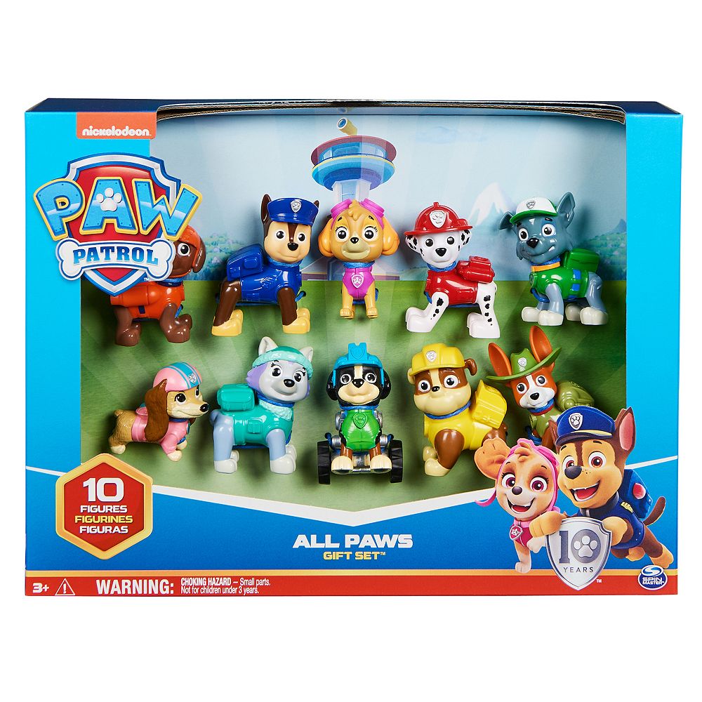 PAW Patrol 10th Anniversary All Paws On Deck Toy Figures Gift Pack with ...
