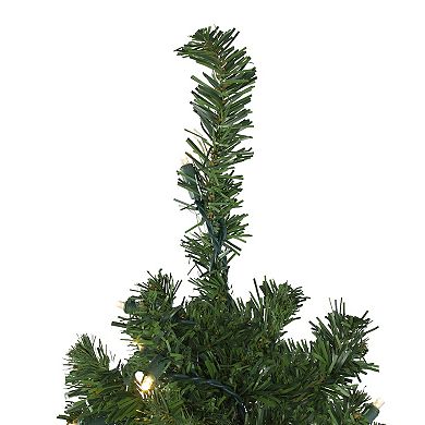 4' Pre-Lit Mixed Classic Pine Medium Artificial Christmas Tree - Warm Clear LED Lights
