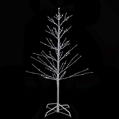 4' LED Lighted White Birch Christmas Twig Tree - Pure White Lights
