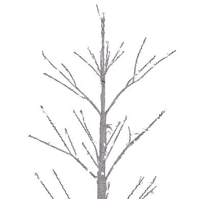 4' LED Lighted White Birch Christmas Twig Tree - Pure White Lights