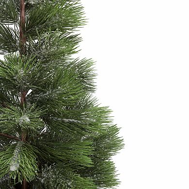 3' Snowy Pine Artificial Christmas Tree in Wooden Pot - Unlit