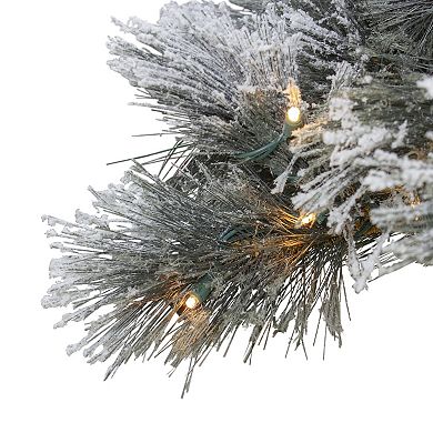 7.5' Pre-Lit Black Spruce Artificial Christmas Tree - Clear LED Lights