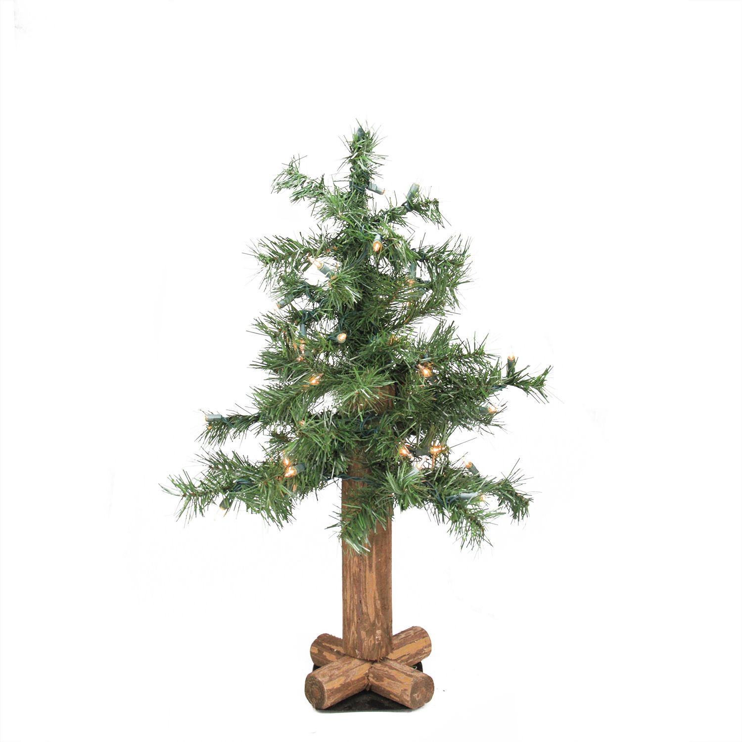 Northlight 2' Pre-Lit Woodbury White Pine Slim Artificial Christmas Tree  Pink Lights