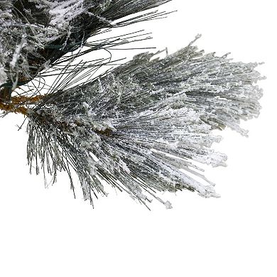 4.5' Flocked Black Spruce Artificial Christmas Tree - Unlit