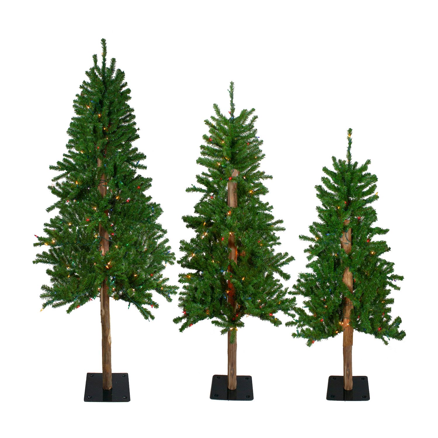 Northlight 2' Pre-Lit Woodbury White Pine Slim Artificial Christmas Tree  Pink Lights