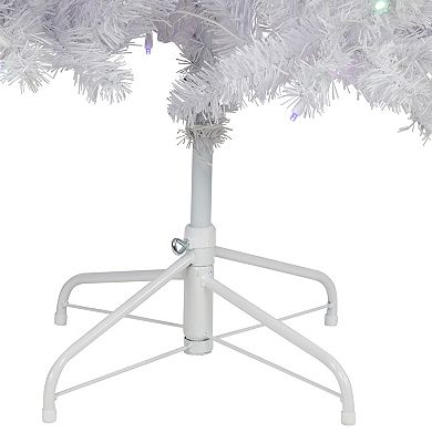 7.5' Pre-Lit White Winston Pine Artificial Christmas Tree - Multi LED Lights