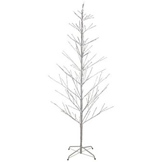 6' LED Lighted White Birch Christmas Twig Tree - Pure White Lights