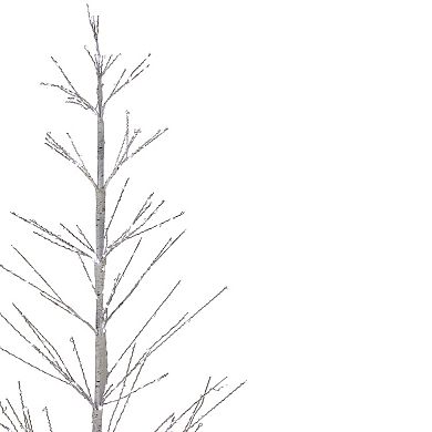 6' LED Lighted White Birch Christmas Twig Tree - Pure White Lights