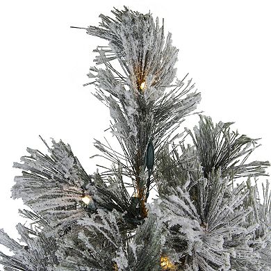 4.5' Pre-Lit LED Black Spruce Artificial Christmas Tree - Clear Lights