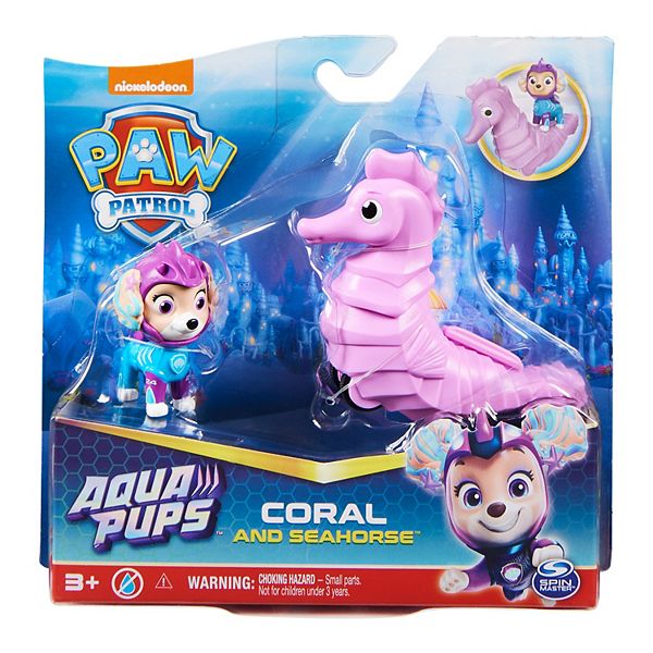 PAW Patrol Aqua Pups Coral and Seahorse Action Figures Set