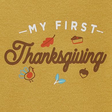 Baby Carter's "My First Thanksgiving" Long Sleeve Bodysuit
