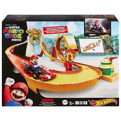 Mattel Hot Wheels Super Mario Bros. Movie Jungle Kingdom Raceway Playset