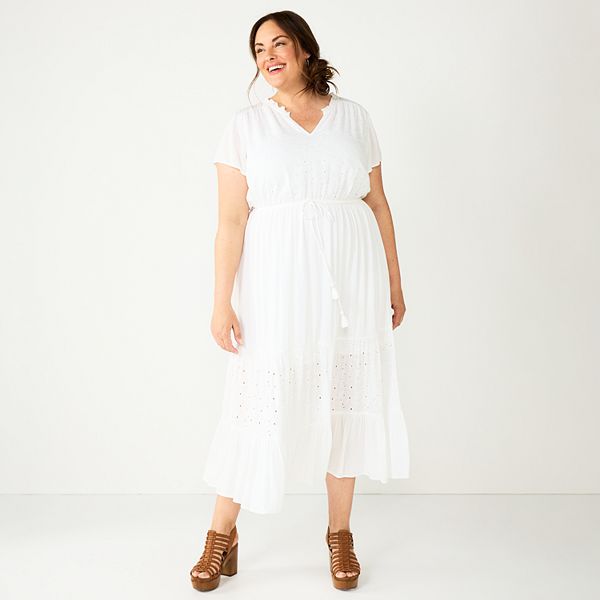 Petite Sonoma Goods For Life® Tiered Maxi Tank Dress