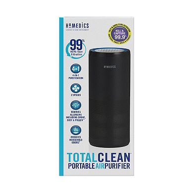HoMedics TotalClean Portable HEPA Air Purifier with UV-C